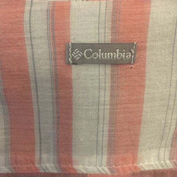 Columbia Early Tide Button Shirt Womens Pink Long Sleeve Striped Outdoor XS - Picture 5 of 6